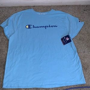 Champion light blue tshirt